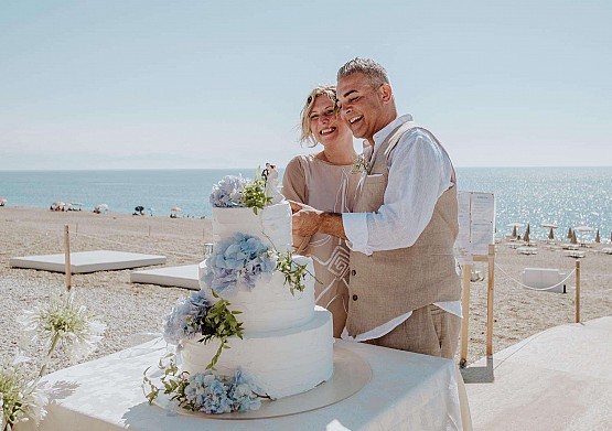 Giuseppe & Benedetta Sposi - Il taglio della torta- Horizon Beach Club